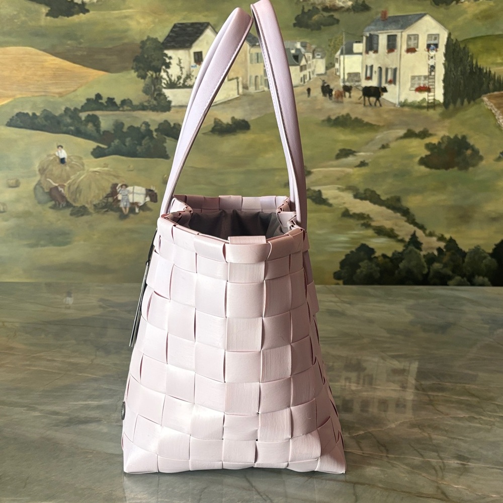 Handed By Deluxe Shopper Tote Soft Lilac Rare | made with Recycled material NWT - Picture 2 of 16